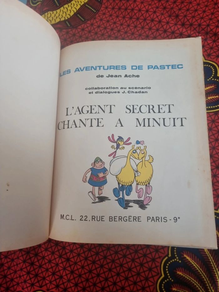 Bd vintage les aventures de pastec #orianabllivre - photo numéro 2