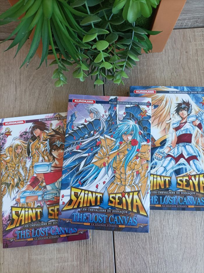 Lot 3 Mangas Saint Seiya The Lost Canvas Hadès n° 1 / 2 / 3 Kurosawa - photo numéro 4