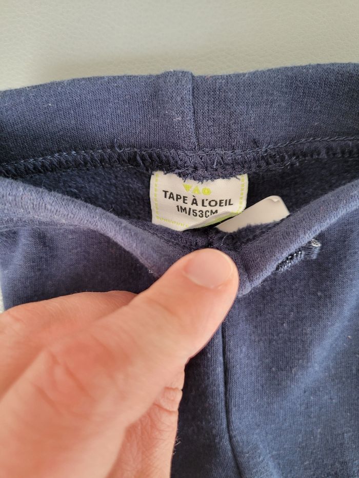 Pantalon molletonné 1mois fille - photo numéro 2