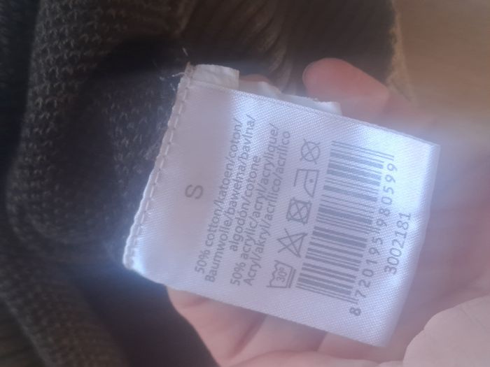 Robe pull zébré kaki noir Taille S - photo numéro 6