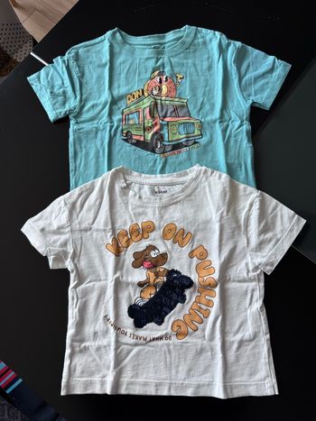 Lot 2 t-shirt 3 ans chien donuts