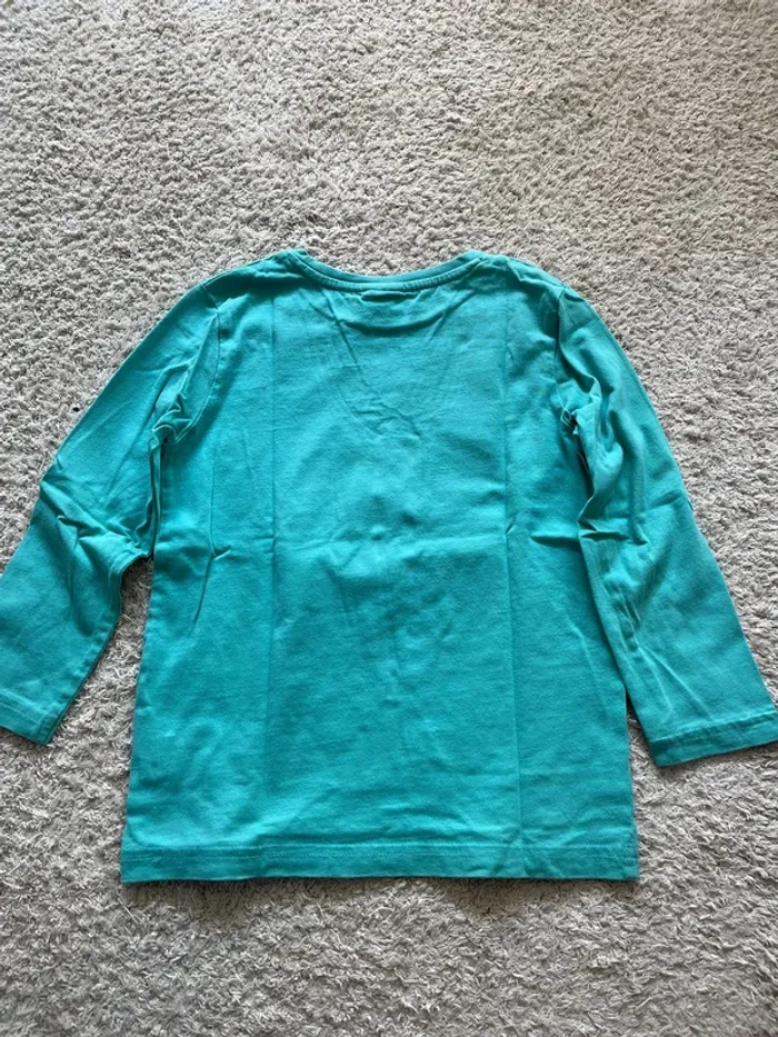 Teeshirt manches longues turquoise taille 5 ans marque Tape à l’œil - photo numéro 4