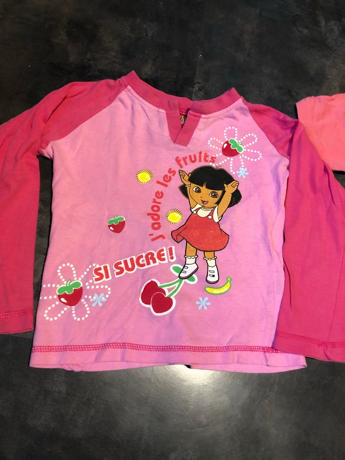 Lot Pyjamas dépareillé Dora 5/6 ans - photo numéro 2