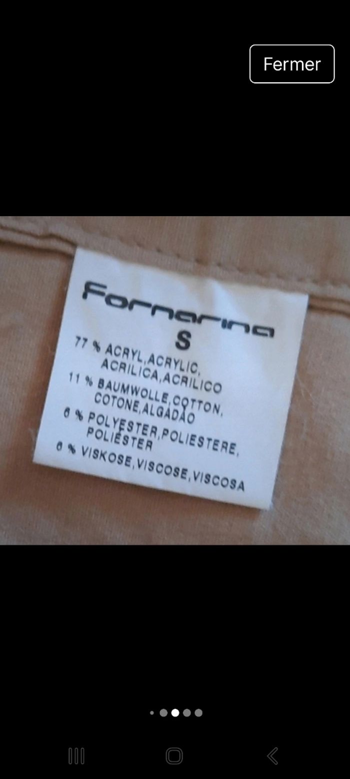 Veste en jean avec col amovible en fausse fourrure de chez Fornarina - photo numéro 4