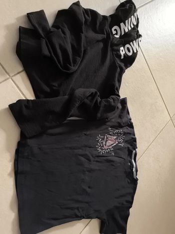 Lot sweat shirt et tee shirt manches courtes 16 ans