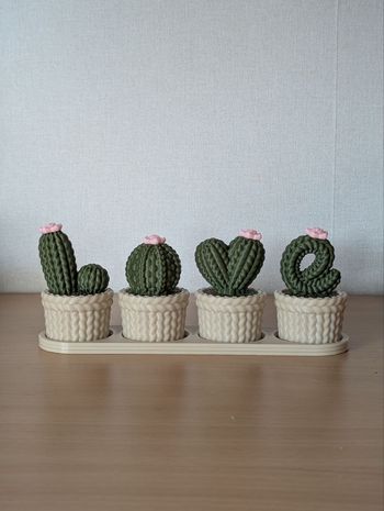 Cactus Love - Lot de 4 Décorations