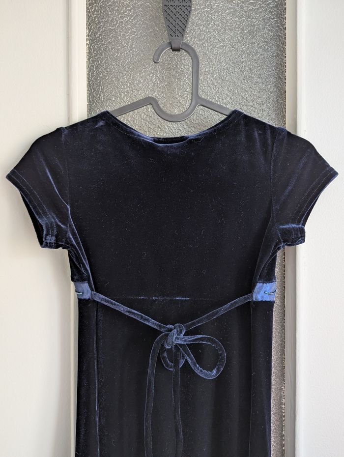 Robe bleu effet velour 7 ans xtraordinary - photo numéro 3