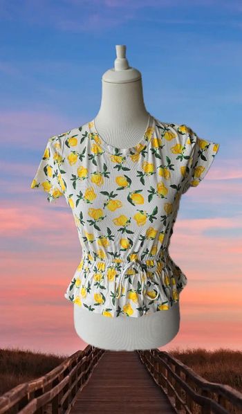 Blouse imprimée citrons 🍋,  Zara, taille S