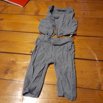 Ensemble veste boléro et pantalon 6 mois