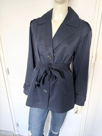 Trench court ONLY – Taille L – bleu marine – Neuf avec étiquette