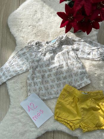 Ensemble fille ~ obaïbi ~ 12 mois