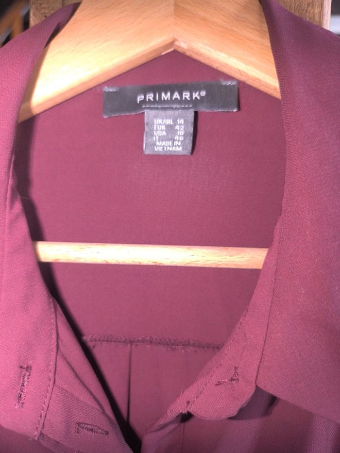 Chemise fluide bordeaux Primark - photo numéro 6