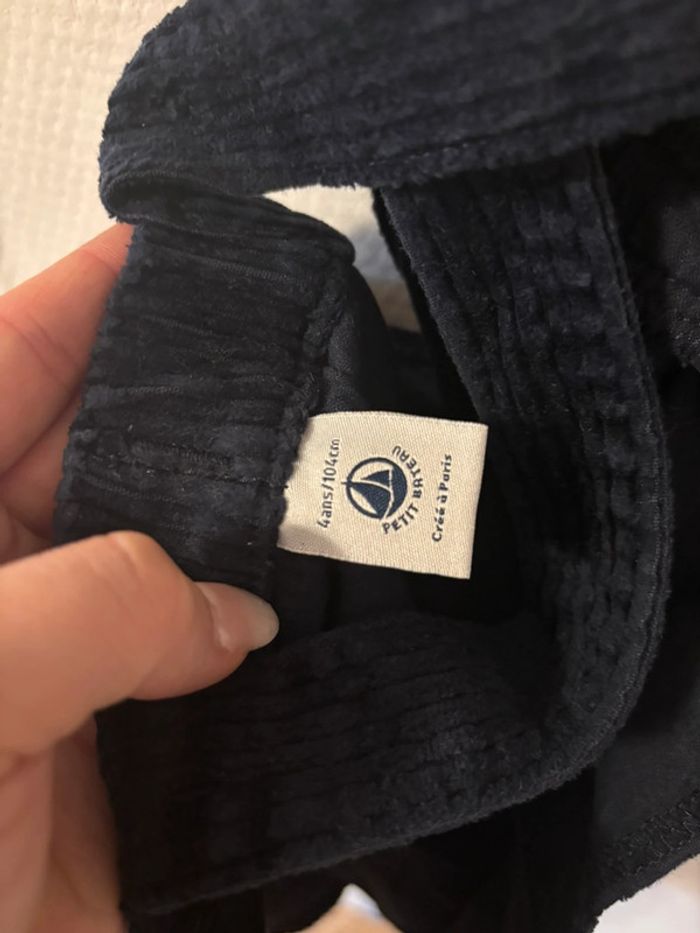 Robe côtelé salopette petit bateau - photo numéro 5