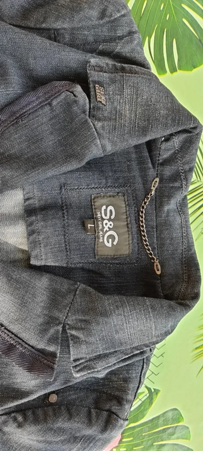Veste jean sexy girl - photo numéro 6