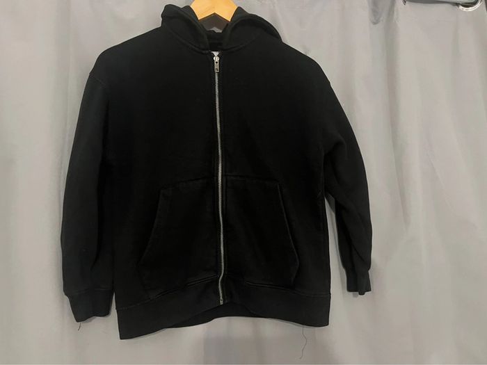 Gilet zipee noir Zara