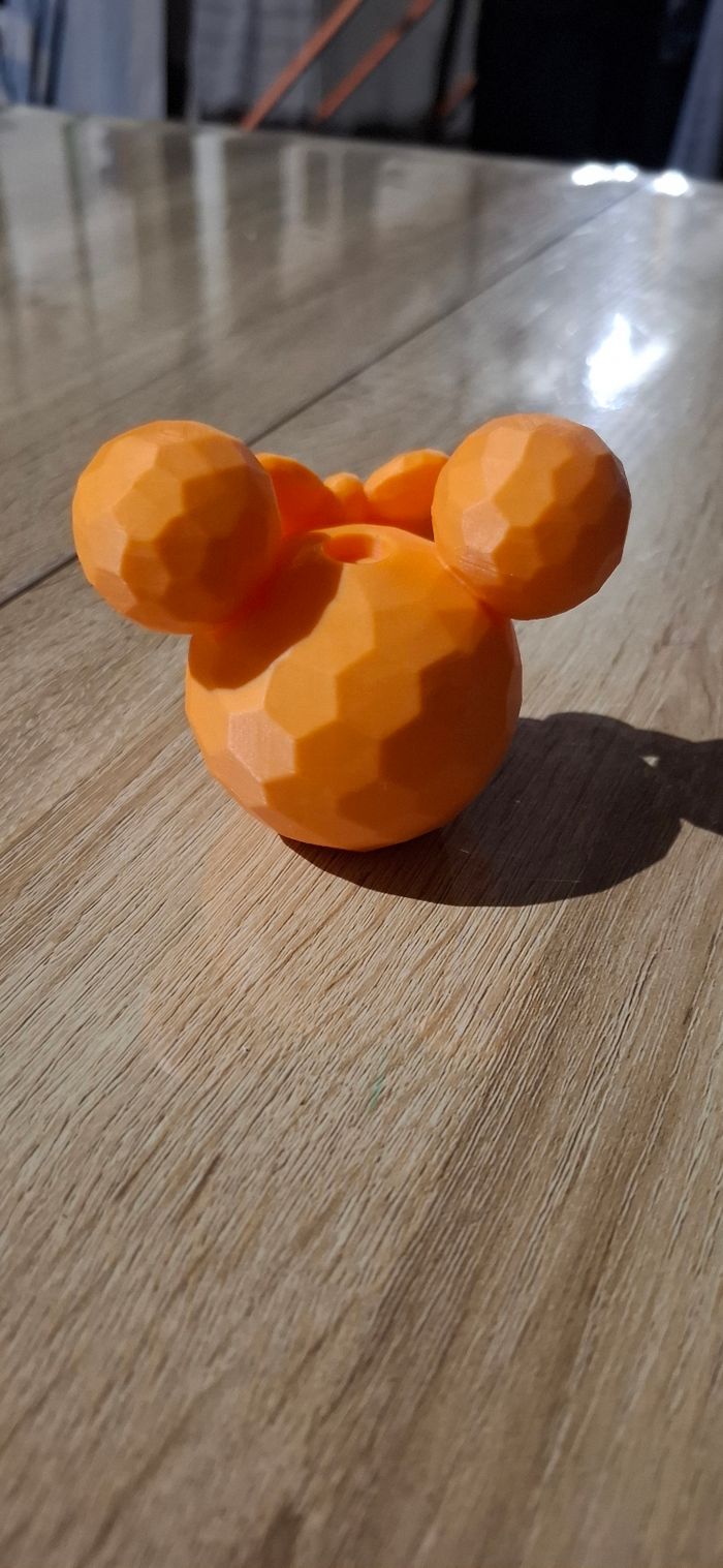 Boule de noël  orange - photo numéro 2