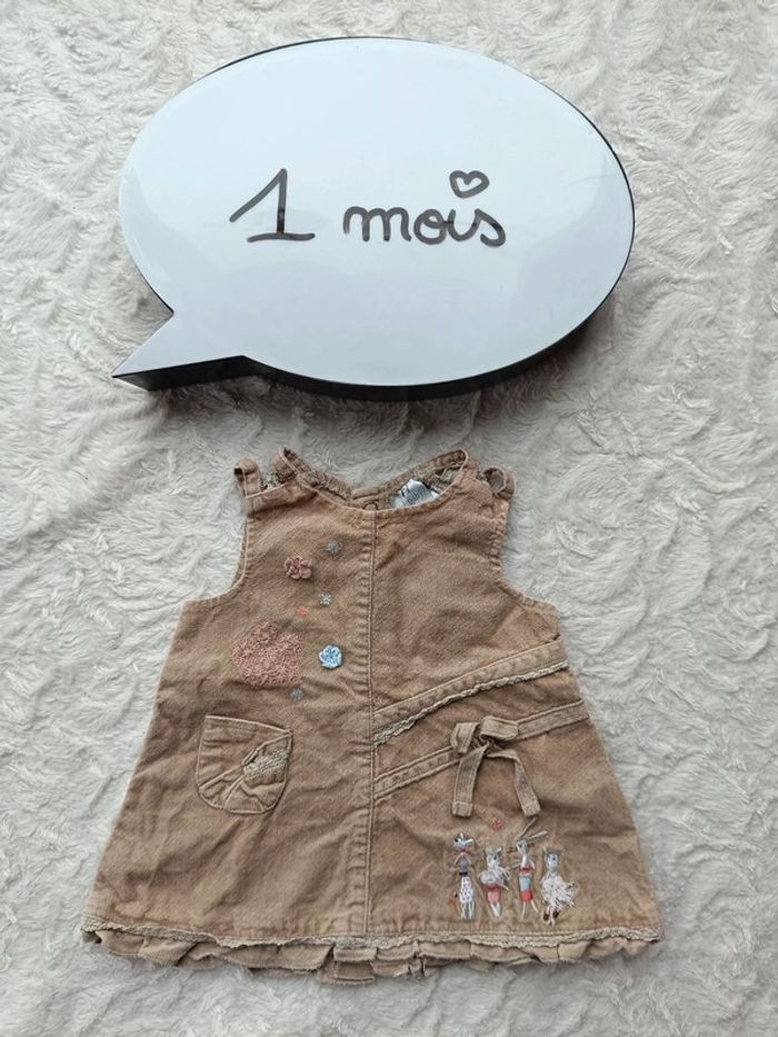 Robe style velours Fille 1 mois Kiabi 100% coton