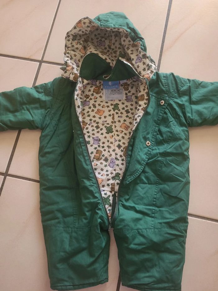 Combinaison chaude verte avec capuche - photo numéro 5