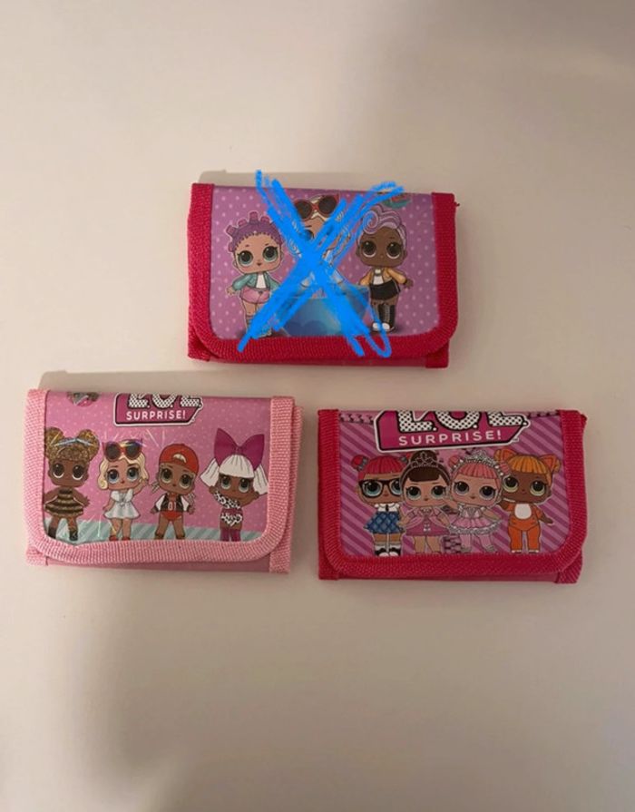 Portefeuille poupée lol porte monnaie poilée lol surprise