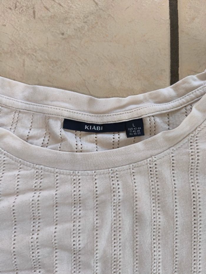 T-shirt taille L manches bouffantes - photo numéro 4
