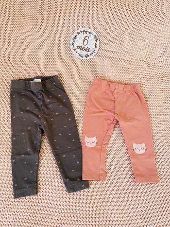 Lot leggings 6 mois