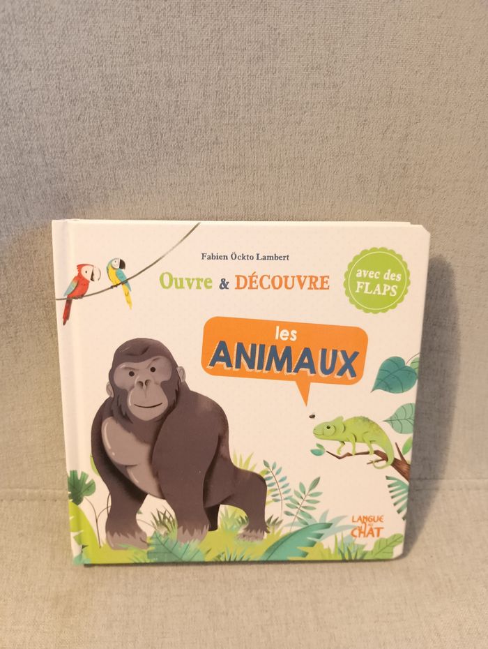 Livre bébé avec flaps a ouvrir ouvre et découvre les animaux neuf