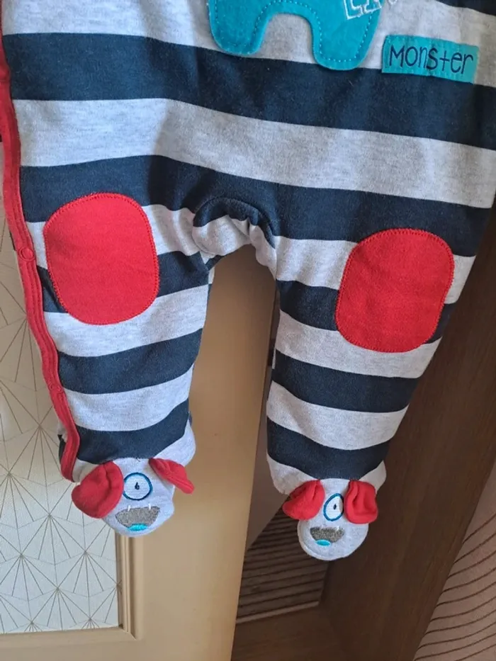 Combinaison garçon 3-6 mois comme neuve mi saison Pitter Patter - photo numéro 6