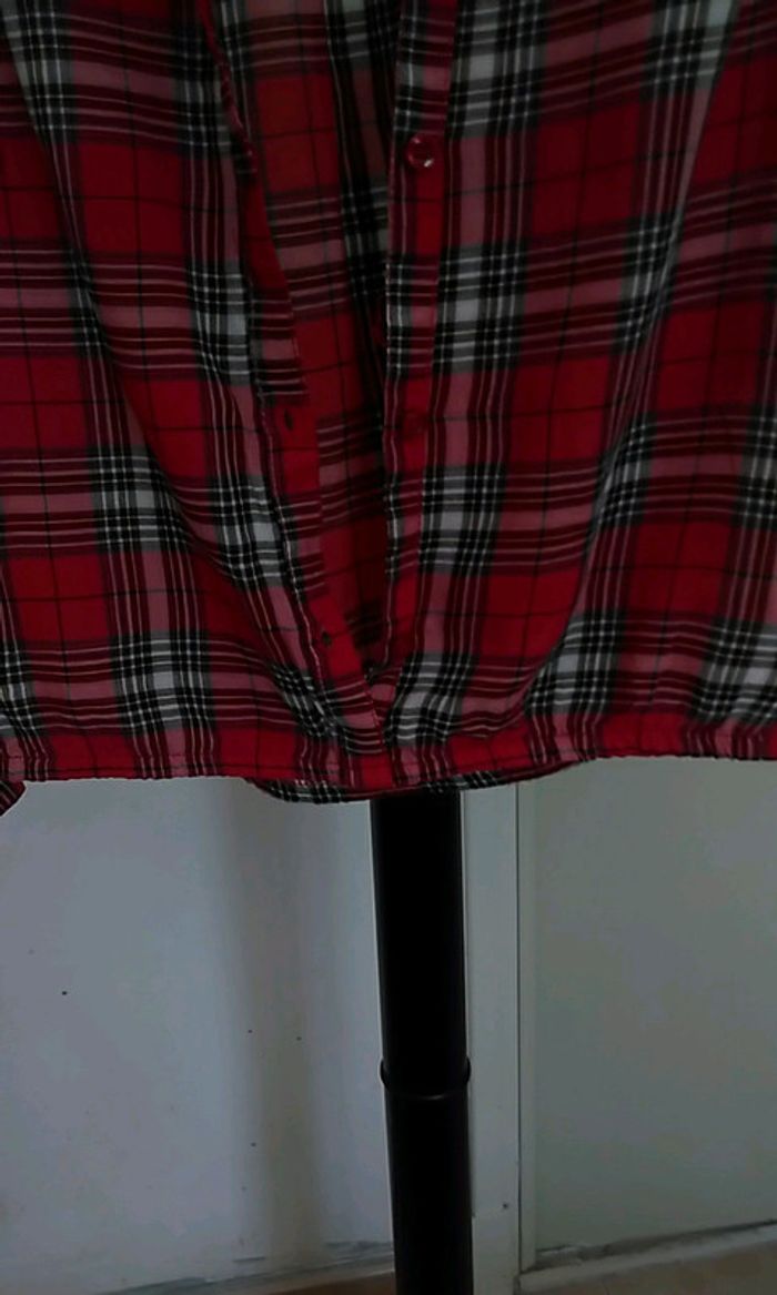 Chemise rouge quadrillée - photo numéro 5