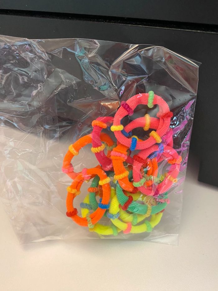 Gros lots d’élastiques cheveux enfants - photo numéro 2