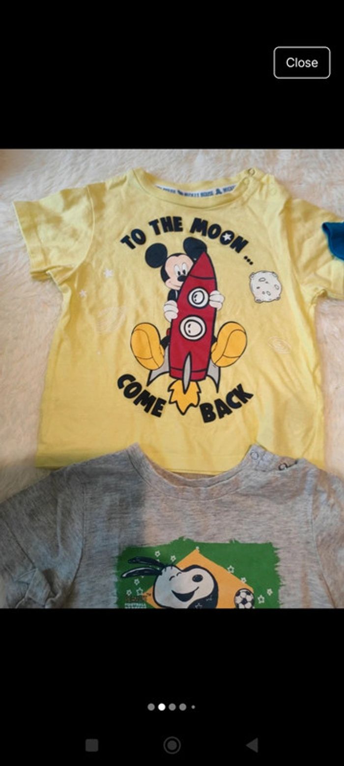 Lot 4 t-shirts garçon 18 mois - photo numéro 2