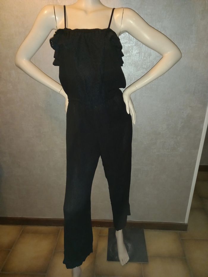 combinaison à bretelle noire miss liberto taille 42