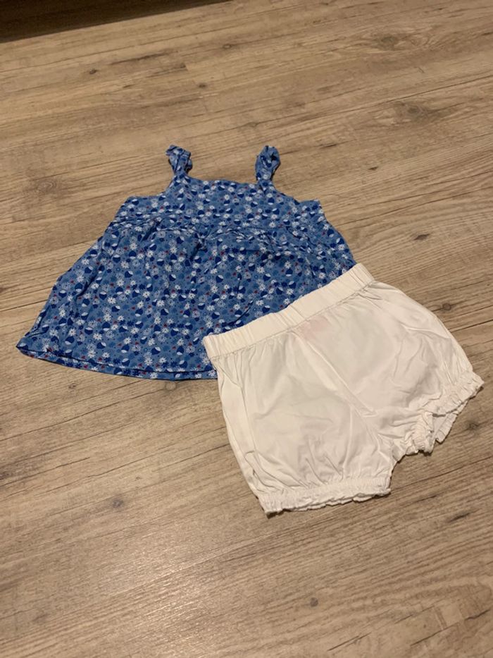 Ensemble short et tunique 6 mois