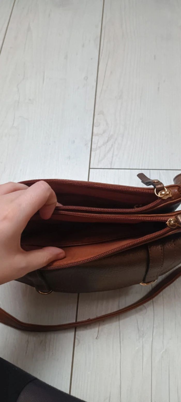 Sac bandoulière marron - photo numéro 4