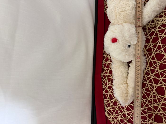 Doudou lapin blanc ROUGE KALOO - photo numéro 5