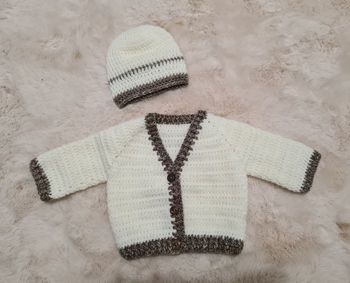 Gilet en laine au crochet