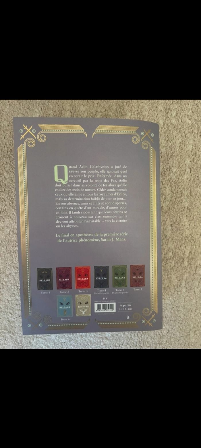 Roman Keleana tome 7 Le Royaume de Cendres- Sarah J. Maas La Martinière - photo numéro 2