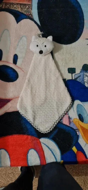 Doudou renard blanc