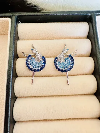 Boucles d’oreilles danseuses en argent 925 – fait main
