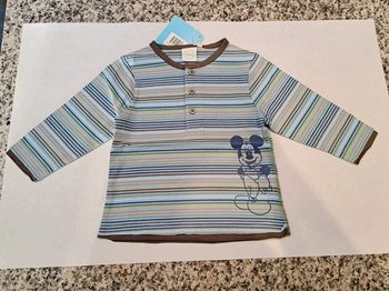 Mickey - Tee-Shirt rayé (74) : Neuf