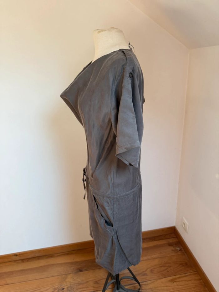 superbe robe neuve fluide soyeuse Gerard Darel 40 L - photo numéro 6