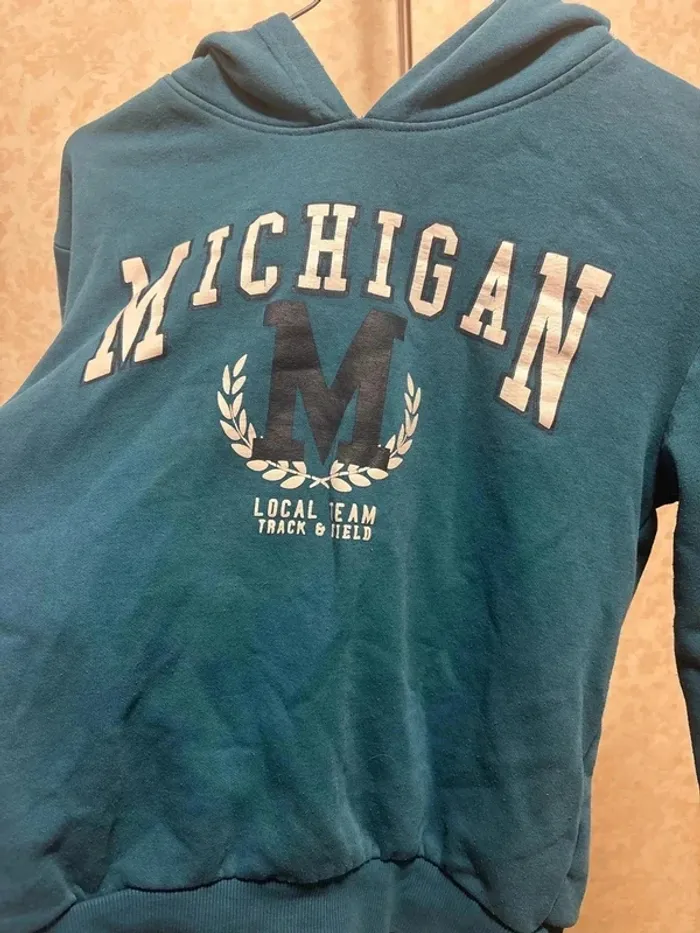 Pull à capuche michigan taille XS marque npo junior - photo numéro 2