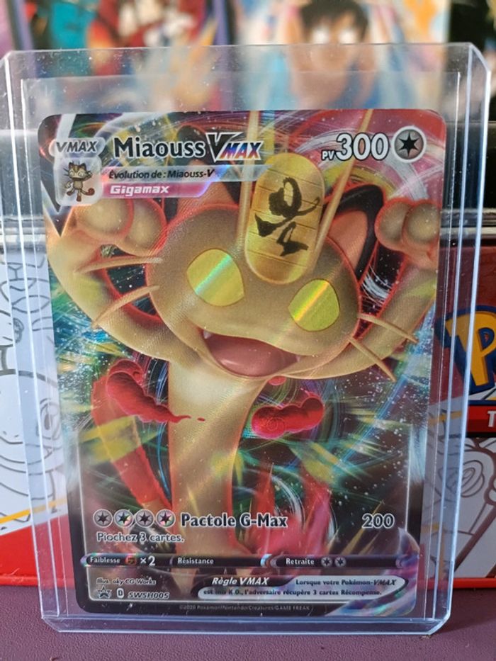 Carte Pokémon Miaouss Vmax SWSH005 FR