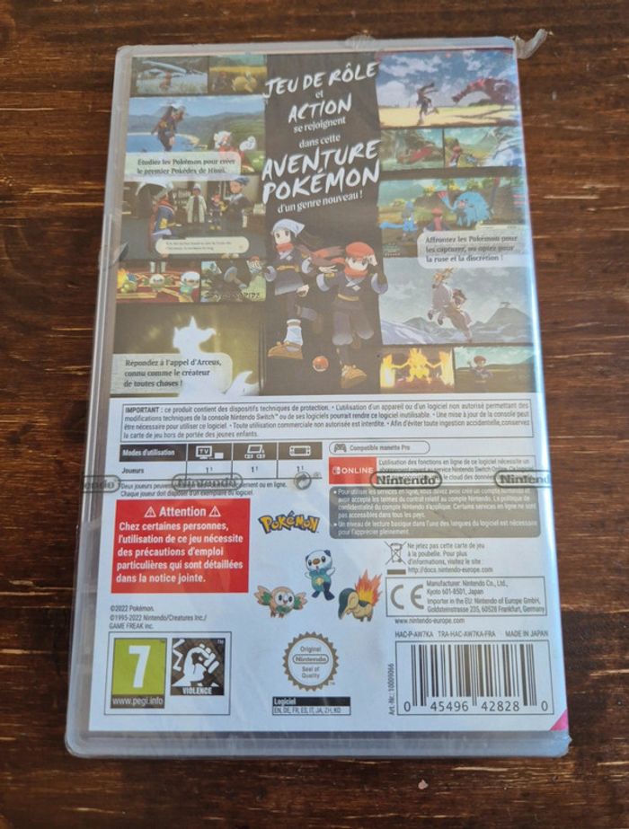 Pokemon arceus neuf sous blister switch - photo numéro 2