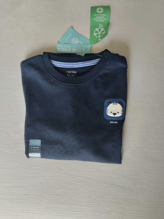 T-shirt Obaibi neuf taille 3 ans - photo numéro 5