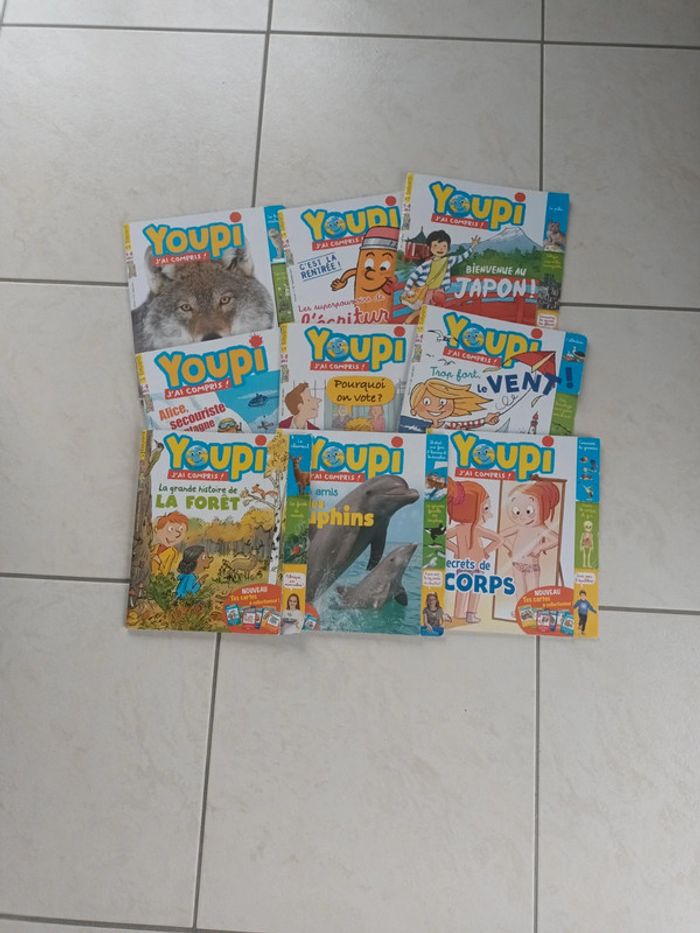 Lot de 9 magazines youpi j'ai compris 5-8 ans