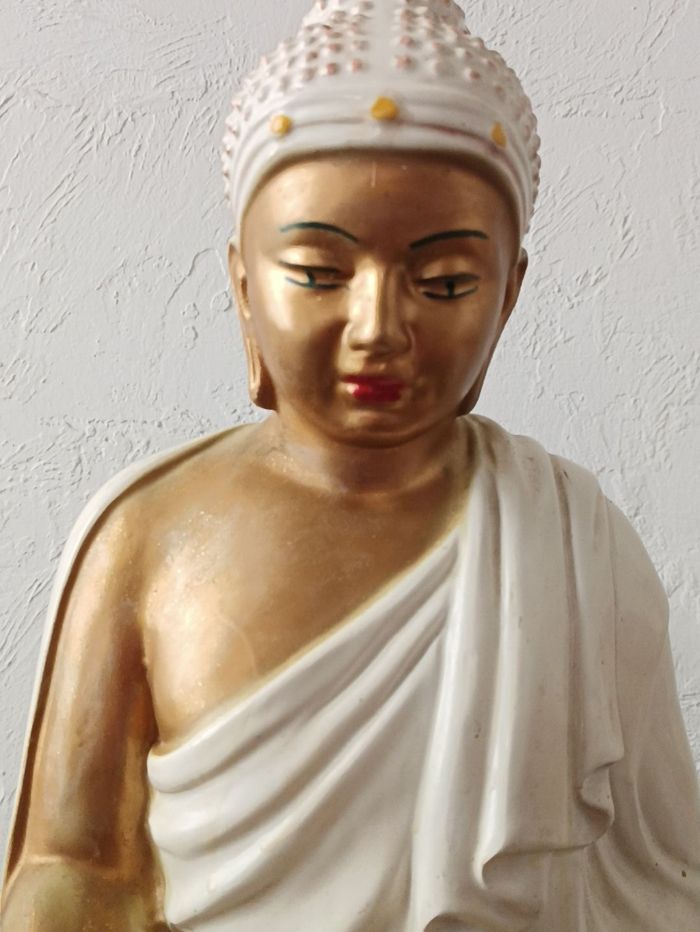 Bouddha blanc Lotus - photo numéro 7