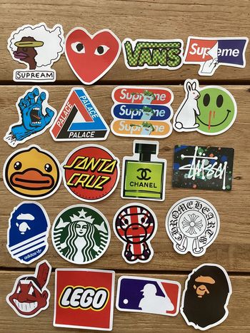 20 Stickers de marque
