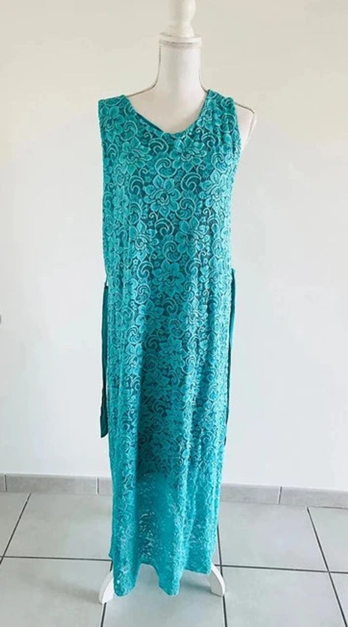 Robe longue verte