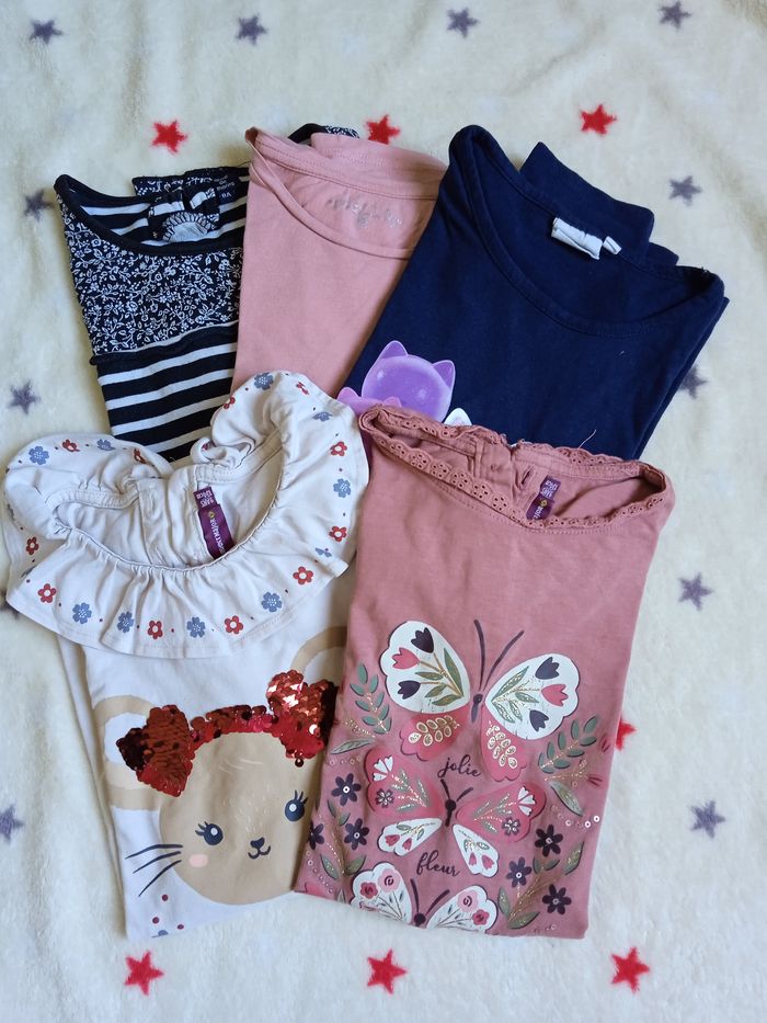 Lot de 5 T-shirts manches longues 8/9 ans - photo numéro 8