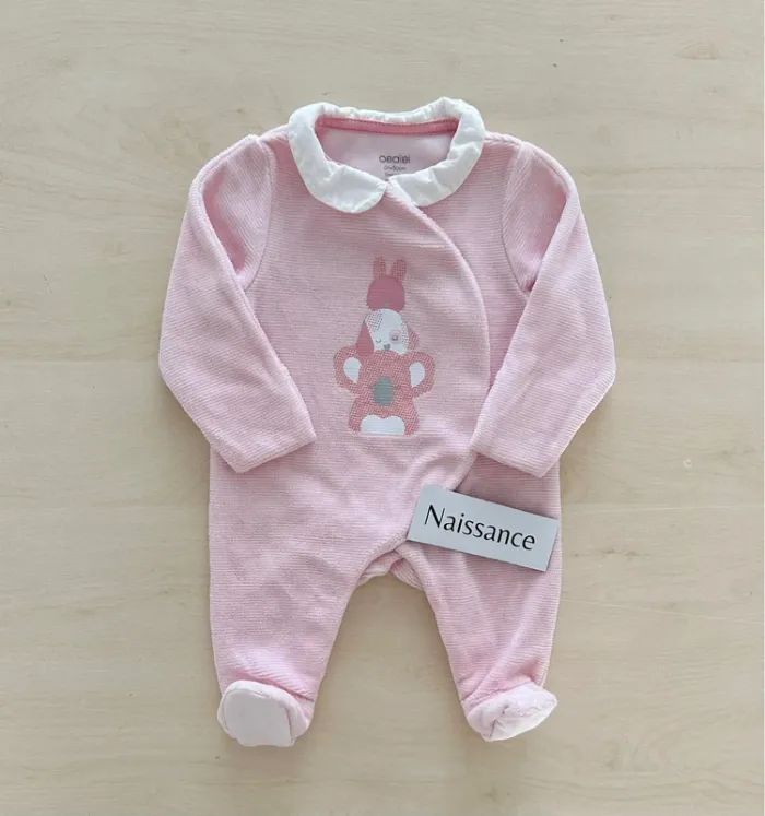 Pyjama obaibi fille naissance 50 cm